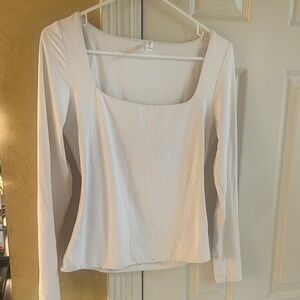 Elegant White Long Sleeve Top